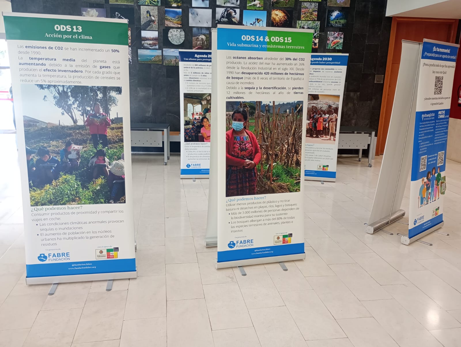 Agenda 2030: un acuerdo por el desarrollo sostenible. Exposición en la Facultad de Biología. Agenda 2030: un acuerdo por el desarrollo sostenible. Exposición en la Facultad de Biología.