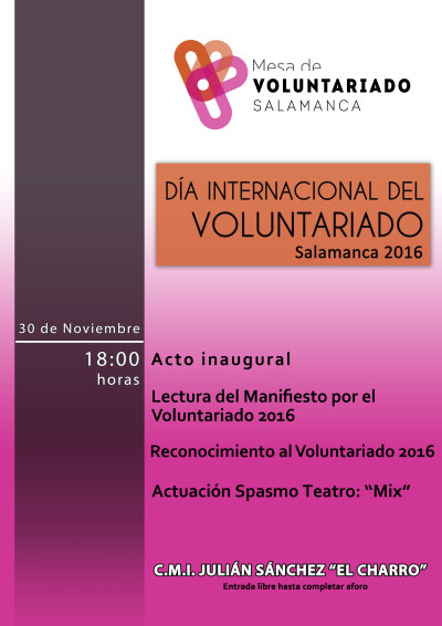 Día Internacional del Voluntariado 2016
