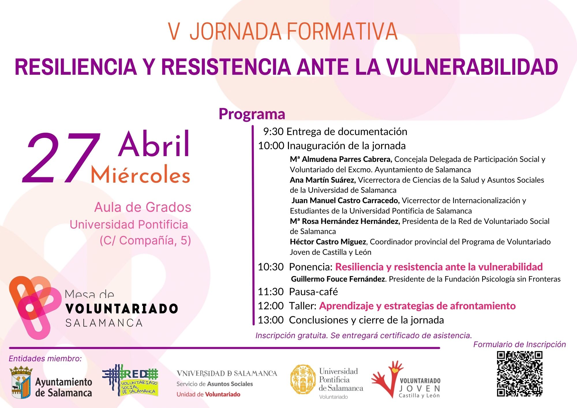 Jornada formativa: Resiliencia y resistencia ante la vulnerabilidad