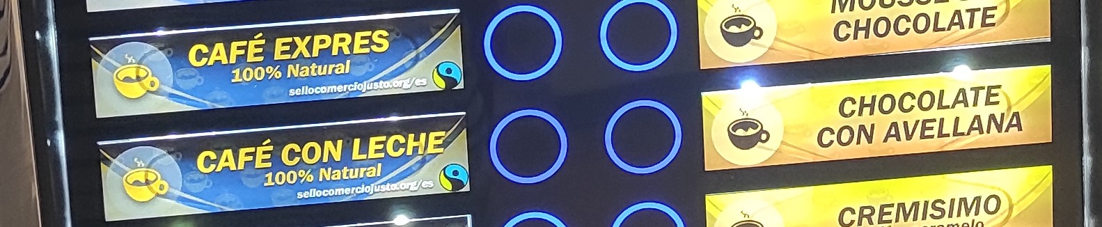 Máquinas de vending. Comercio Justo Máquinas de vending. Comercio Justo