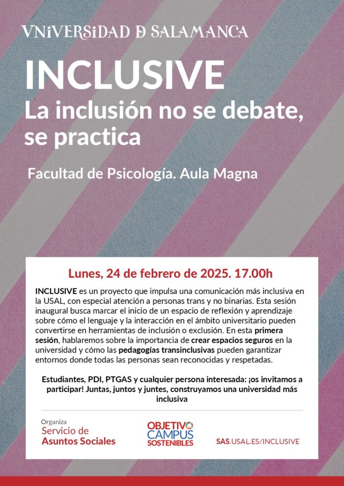 INCLUSIVE - Comunicación inclusiva en la Universidad de Salamanca INCLUSIVE - Comunicación inclusiva en la Universidad de Salamanca