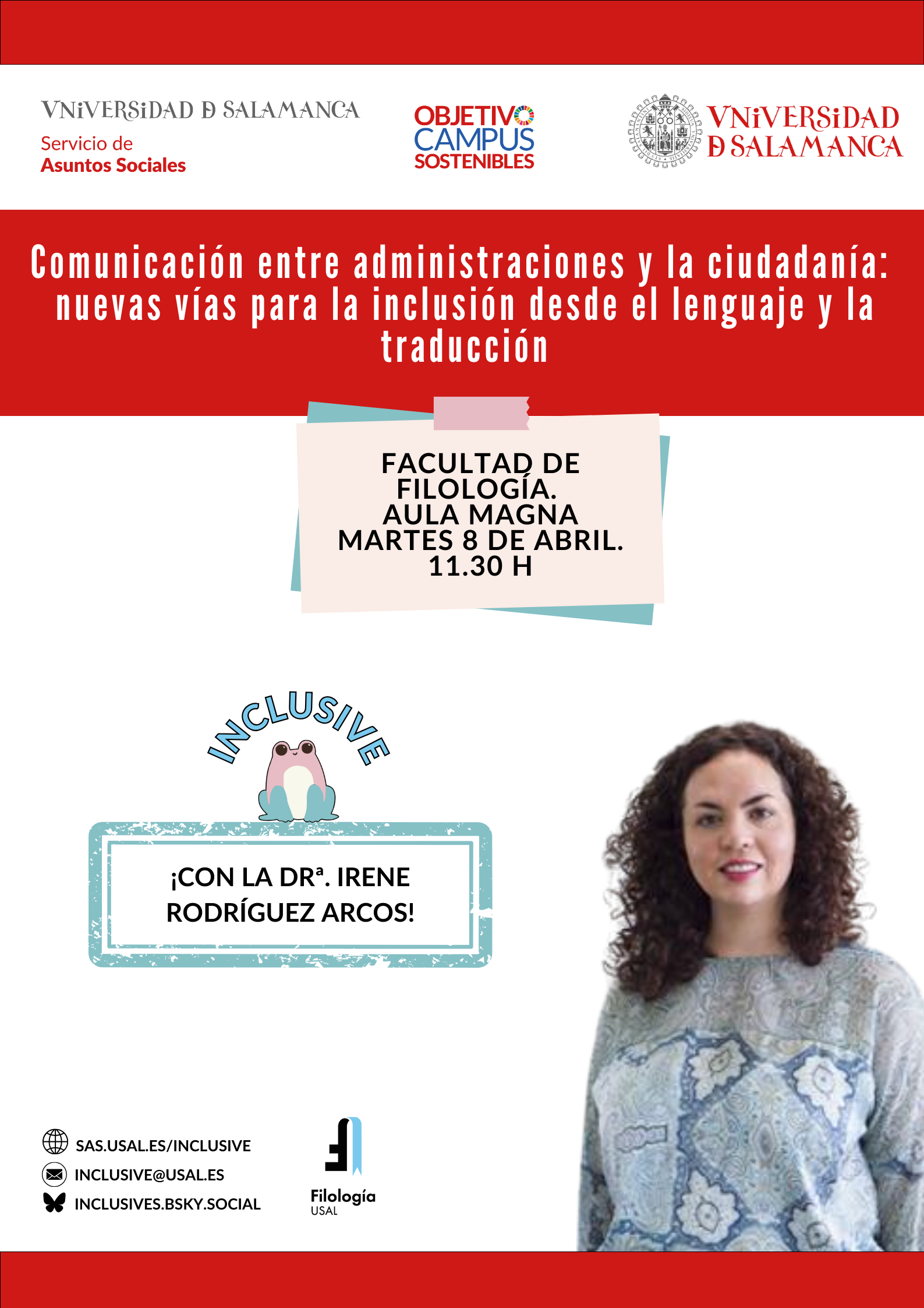 INCLUSIVE - Comunicación inclusiva en la Universidad de Salamanca INCLUSIVE - Comunicación inclusiva en la Universidad de Salamanca