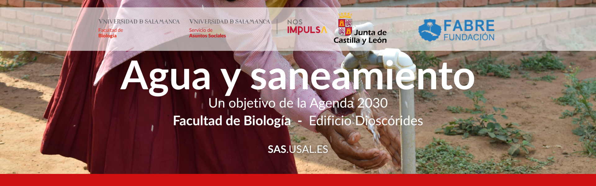 Exposición sobre agua y saneamiento en la Facultad de Biología